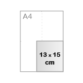 13 x 15 cm