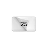 25 jeux de feuillets par bloc