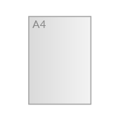 A4 (21 x 29,7 cm)
