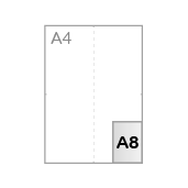A8 (5,2 x 7,4 cm)