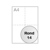 Rond diamètre 14 cm